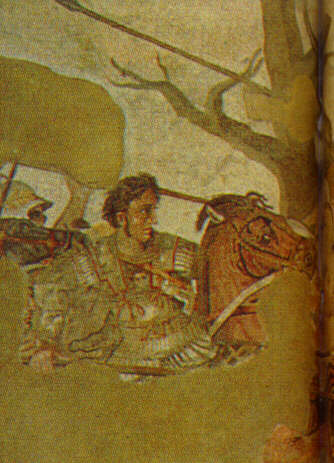 La Bataille d'Issos, Mosa�que en opus vermiculatum, Mus�e arch�ologique de Naples